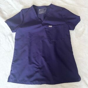 FIGS Catarina Scrub Top Purple Jam